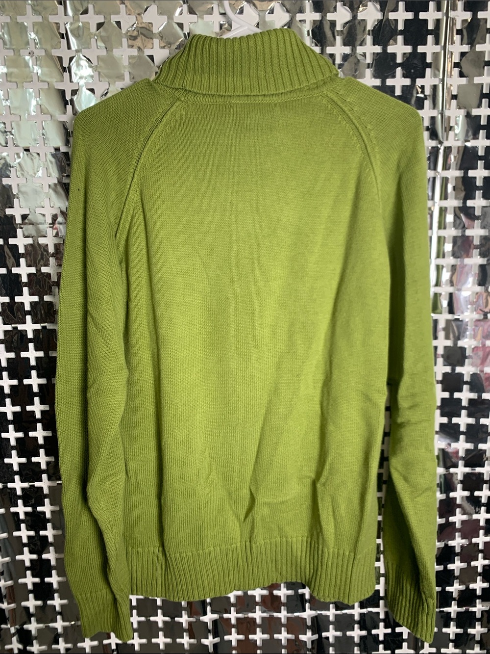 JEANNE PIERRE Moss Green Cowl Neck Sweater - Picture 3 of 3